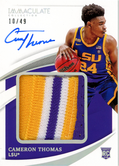 Cameron Thomas trading card