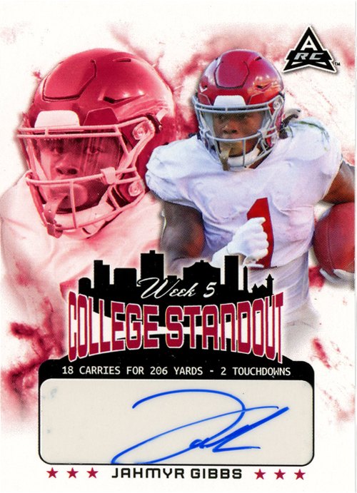 Jahmyr Gibbs trading card