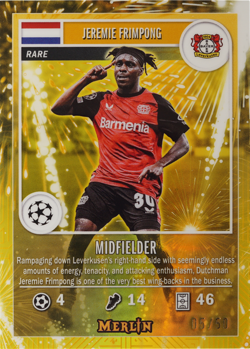 Jeremie Frimpong trading card
