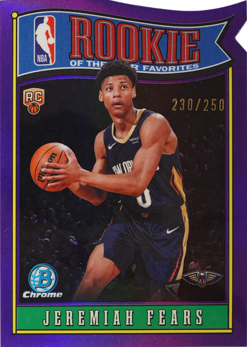 Jeremiah Fears trading card