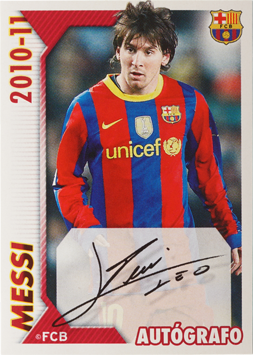 Messi trading card