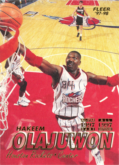 Hakeem Olajuwon trading card