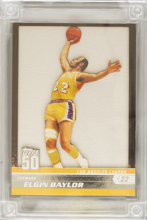 Elgin Baylor trading card