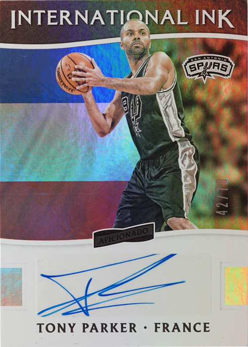 Tony Parker trading card