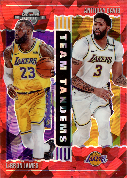 Anthony Davis/LeBron James trading card