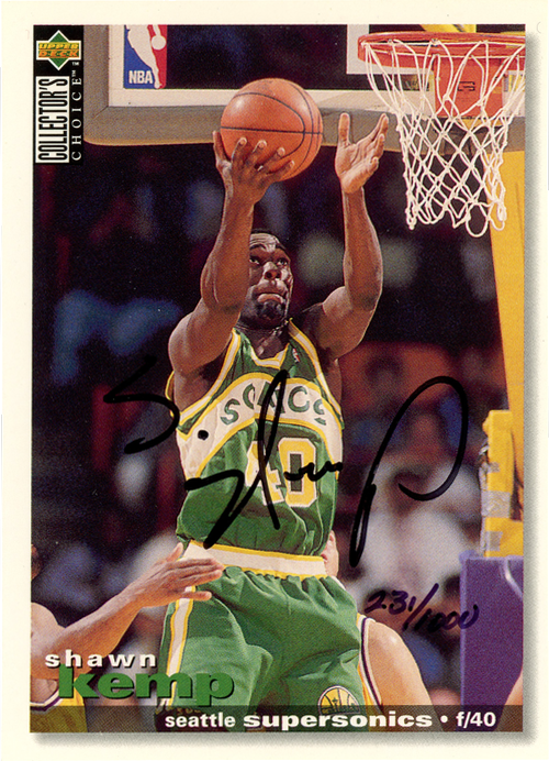 Shawn Kemp trading card