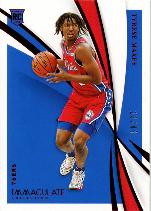 Tyrese Maxey trading card