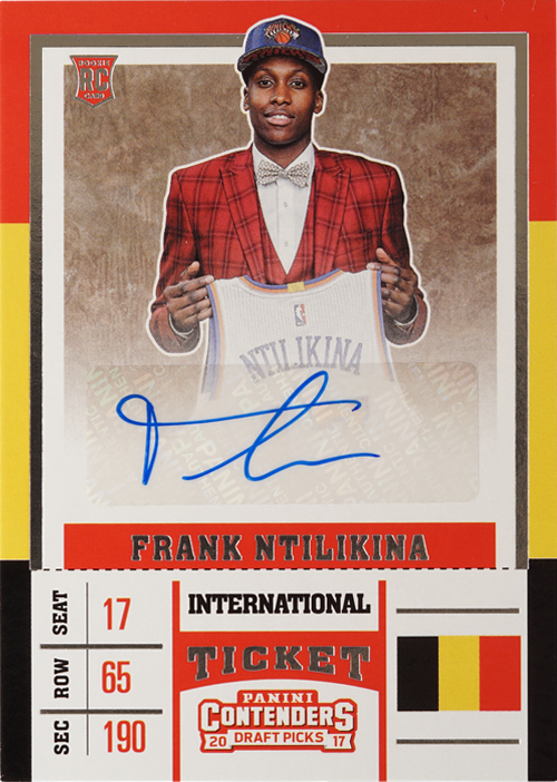 Frank Ntilikina trading card