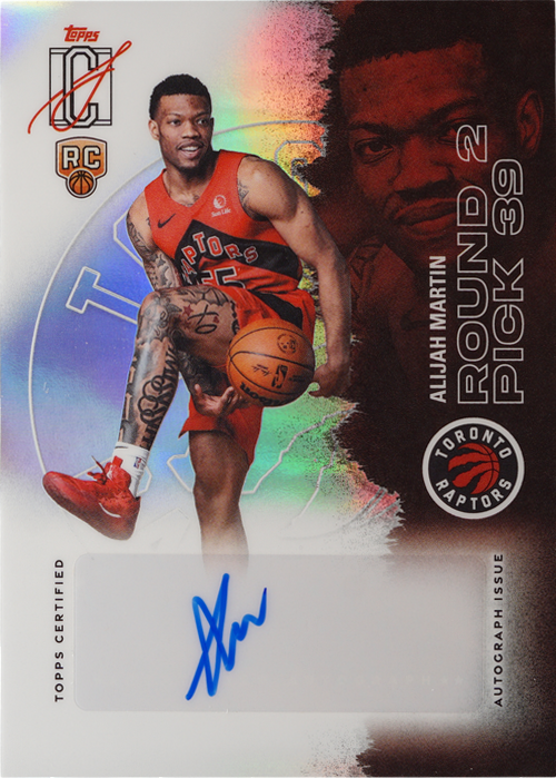 Alijah Martin trading card