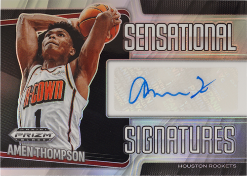 Amen Thompson trading card
