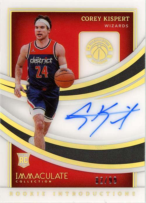 Corey Kispert trading card