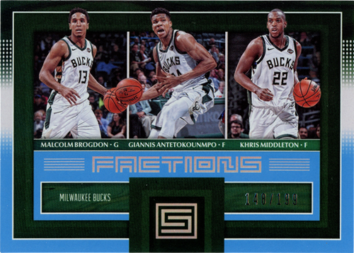 Malcolm Brogdon/Giannis Antetokounmpo/Khris Middleton... trading card