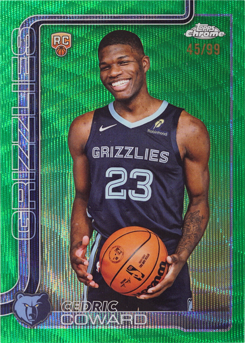 Cedric Coward trading card