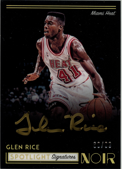 Glen Rice trading card