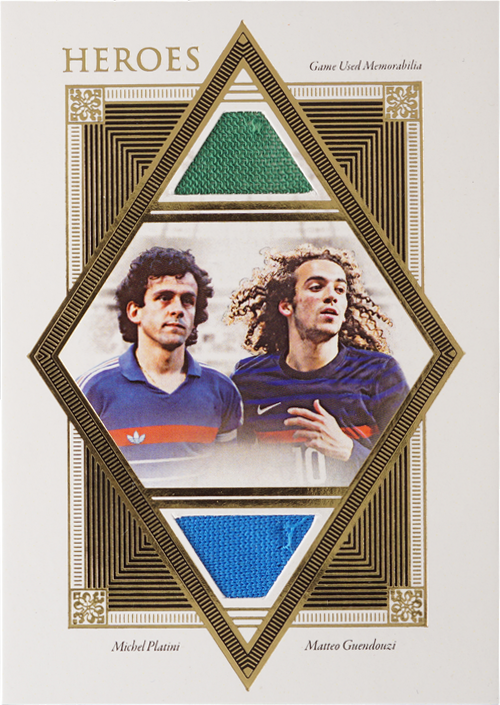 Michel Platini / Matteo Guendouzi trading card