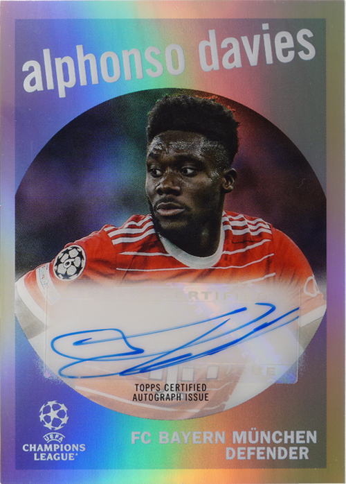 Alphonso Davies trading card