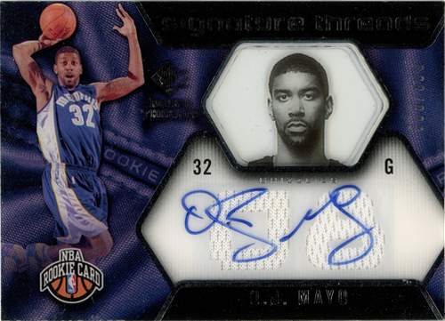 O.J. Mayo trading card