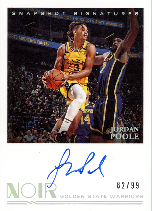 Jordan Poole trading card