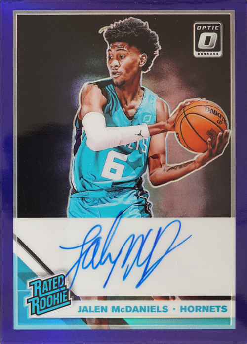 Jalen McDaniels trading card