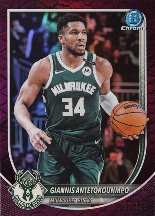 Giannis Antetokounmpo trading card