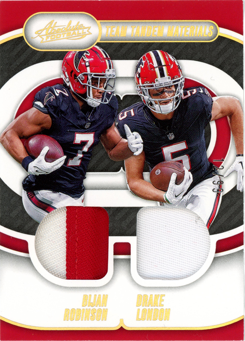 Bijan Robinson /Drake London trading card