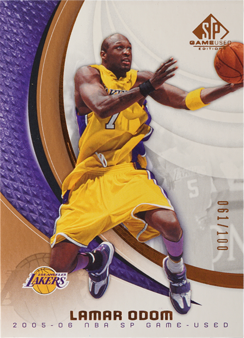 Lamar Odom trading card