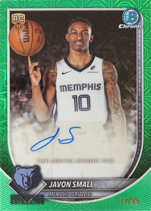 Javon Small trading card