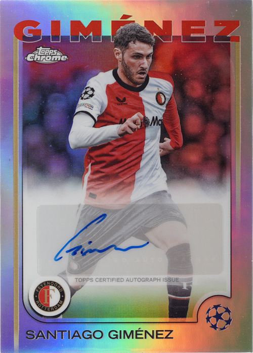 Santiago Giménez trading card