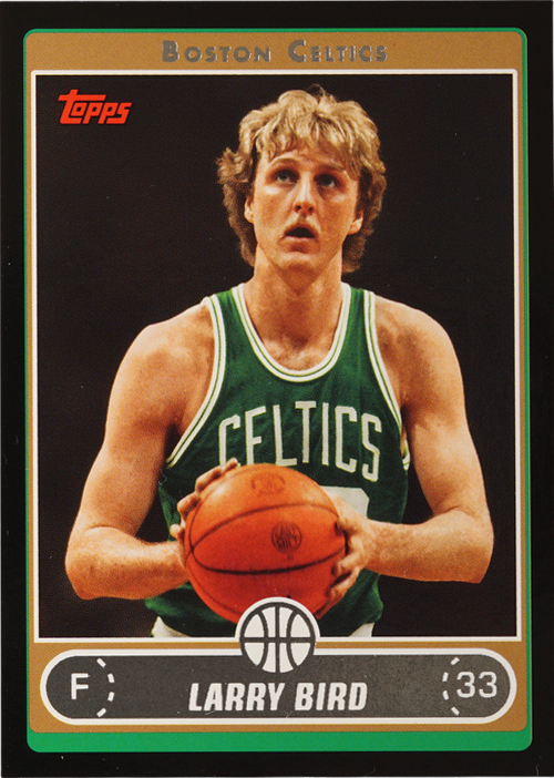 Larry Bird trading card