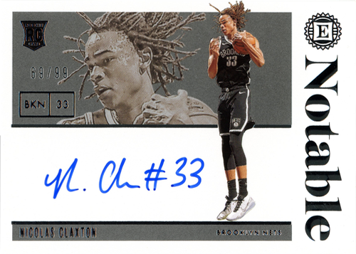 Nicolas Claxton trading card