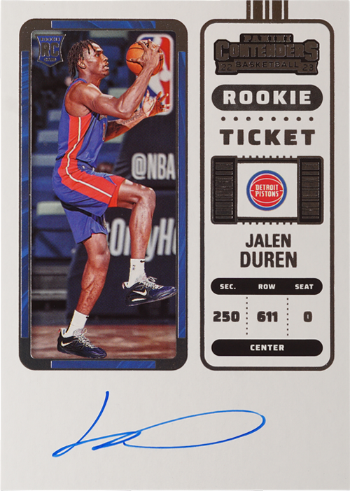 Jalen Duren trading card