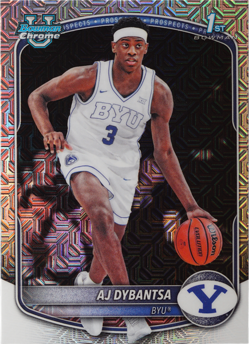 AJ Dybantsa trading card