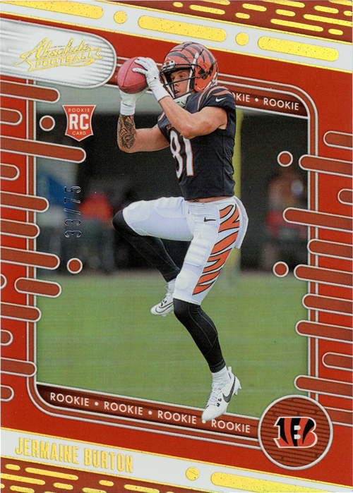 Jermaine Burton trading card