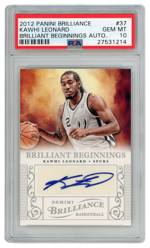 Kawhi Leonard trading card