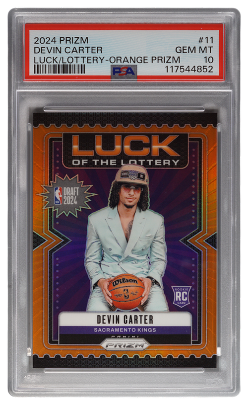 Devin Carter trading card