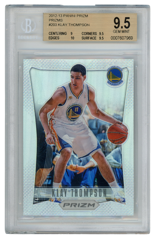 Klay Thompson trading card