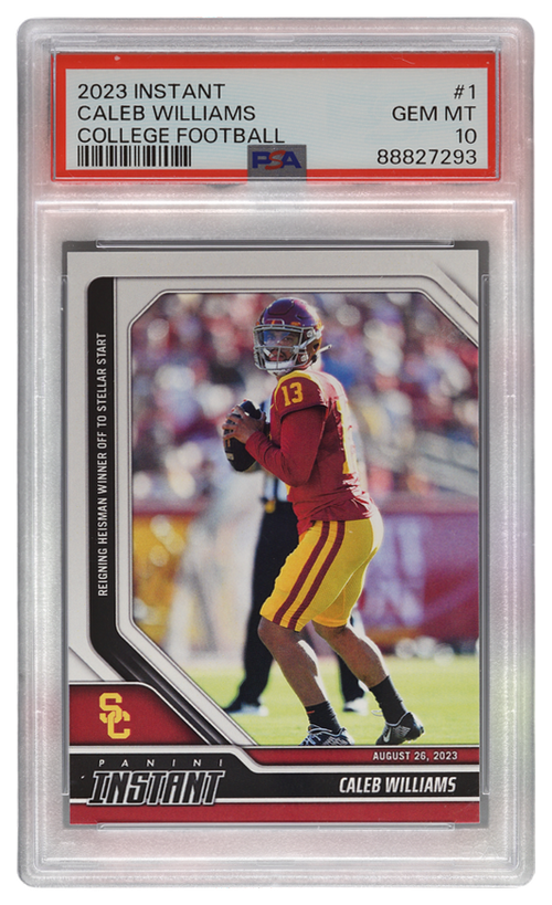 Caleb Williams trading card