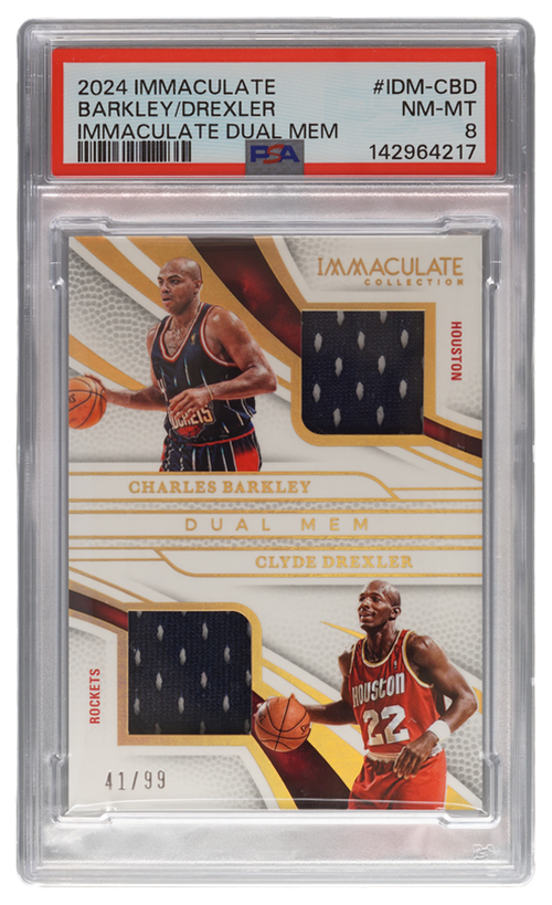 Charles Barkley/Clyde Drexler trading card