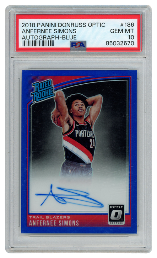 Anfernee Simons trading card