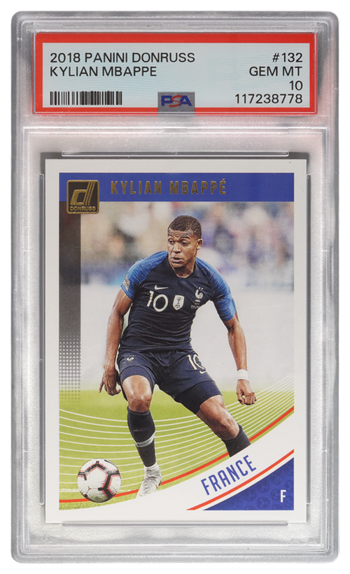 Kylian Mbappe trading card