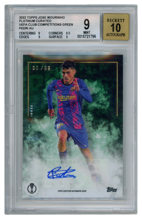 Pedri trading card