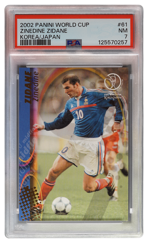 Zinedine Zidane trading card