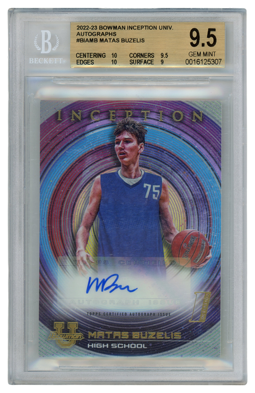 Matas Buzelis trading card