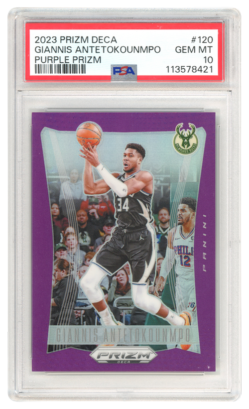 Giannis Antetokounmpo trading card