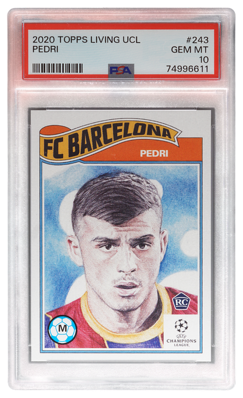 Pedri trading card