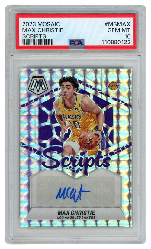 Max Christie trading card