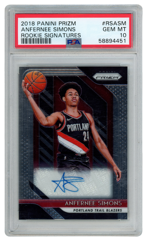 Anfernee Simons trading card